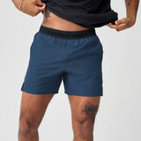Brooks Dash short de course à pied 6 po 2-en-1 pour homme - Midnight Run / Noir