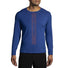 Brooks Distance 2.0 chandail de course homme face - Heather Aegean / Brooks Trail