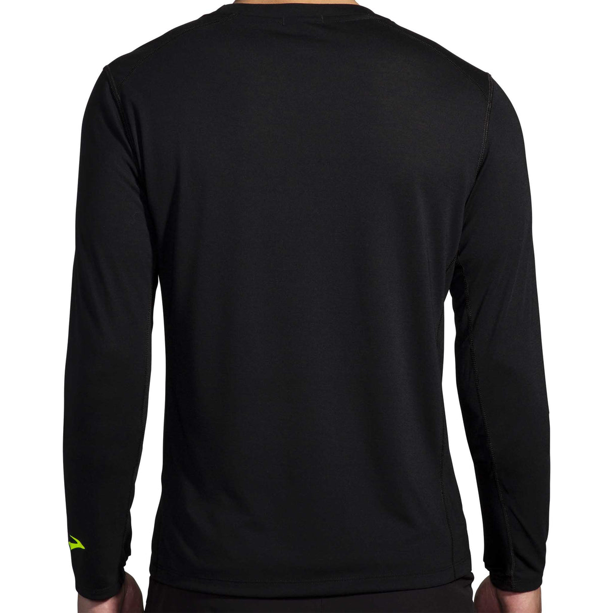 Brooks Distance 3.0 t-shirt de course à manches longues homme dos - Noir / BR Stack