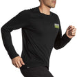 Brooks Distance 3.0 t-shirt de course à manches longues homme action - Noir / BR Stack