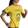 Brooks Distance 3.0 t-shirt de course à manches courtes femme action - yellow zest