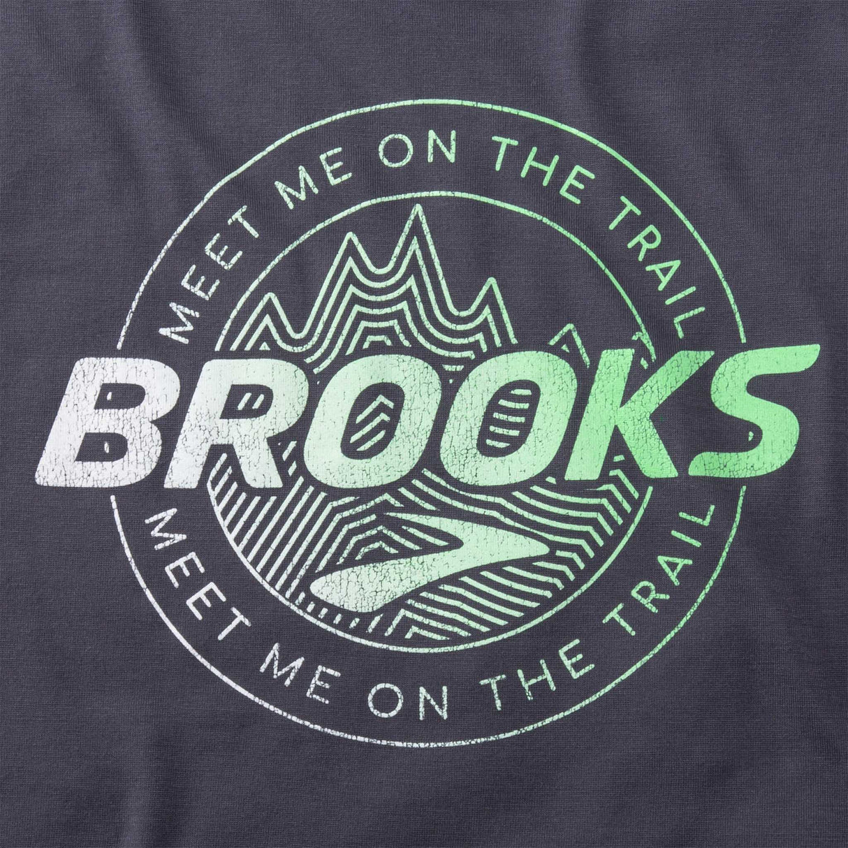 Brooks Distance Tank 3.0 camisole sans manches course homme logo- Asphalt / Brooks Trail