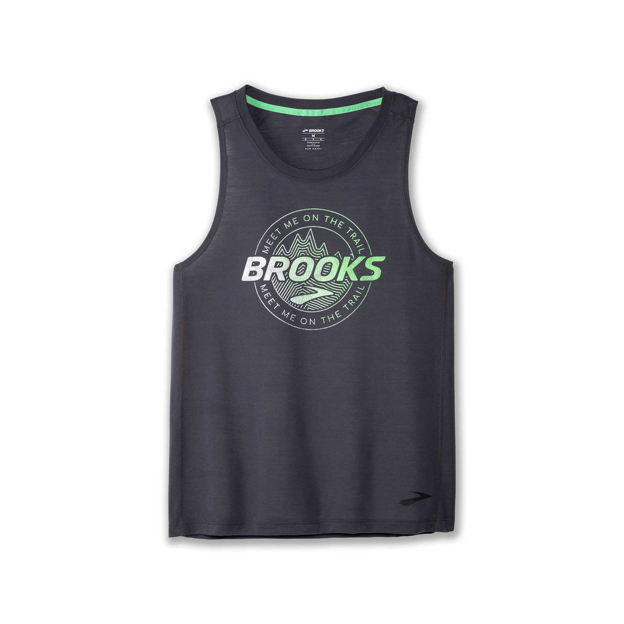 Brooks Distance Tank 3.0 camisole sans manches course homme- Asphalt / Brooks Trail