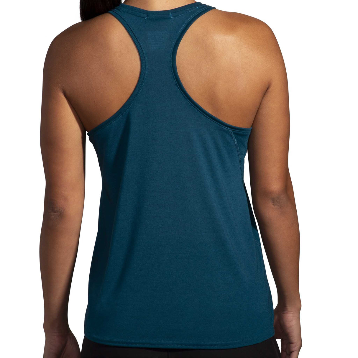 Brooks Distance 3.0 tank top course femme dos- Ocean Drive / Run Happy