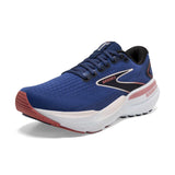 Brooks Glycerin GTS 21 souliers de course femme pointe lateral- Blue / Icy Pink / Rose