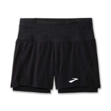 Brooks High Point short de course à pied 5 po 2-en-1 2.0 homme - noir