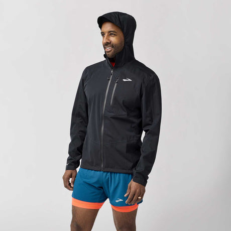 Brooks High Point 2 manteau imperméable de course à pied homme capuche - Noir