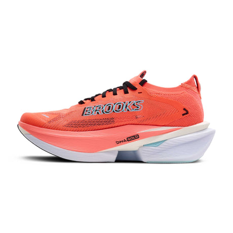 Brooks Hyperion Max 3 chaussures de course à pied homme lateralv-Fiery Coral / Black / Atomizer