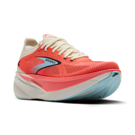 Brooks Hyperion Max 3 chaussures de course à pied femme pointe - Coconut / Fiery Coral / Atomizer