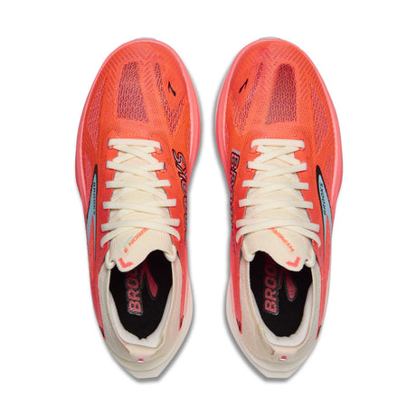 Brooks Hyperion Max 3 chaussures de course à pied femme empeigne - Coconut / Fiery Coral / Atomizer