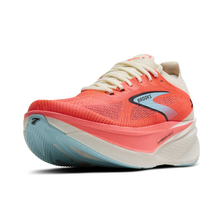 Brooks Hyperion Max 3 chaussures de course à pied femme pointe - Coconut / Fiery Coral / Atomizer