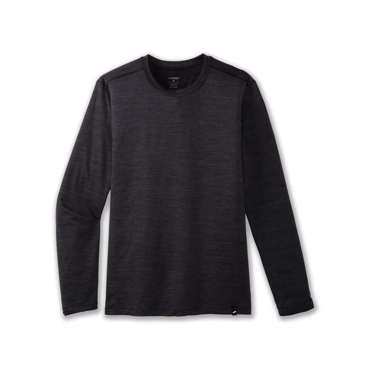 Brooks Luxe chandail de course à manches longues homme - Heather Deep Black