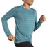 Brooks Luxe chandail de course à manches longues homme - Heather Storm Blue