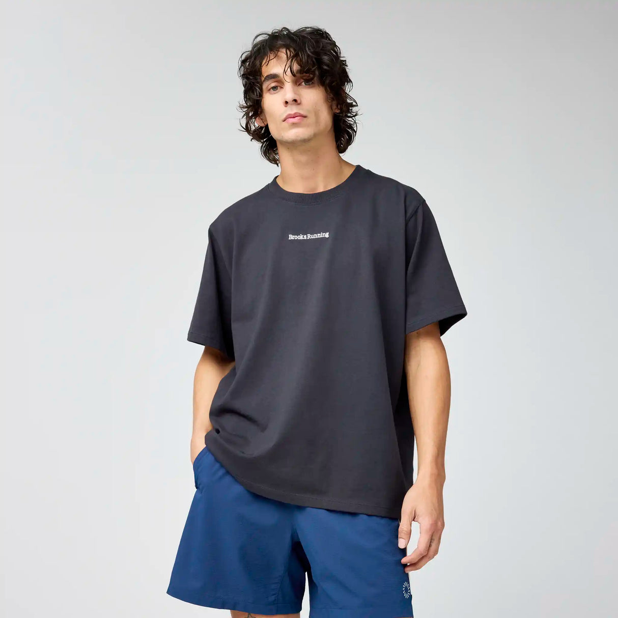 Brooks Movement t-shirt épais pour homme - Noir