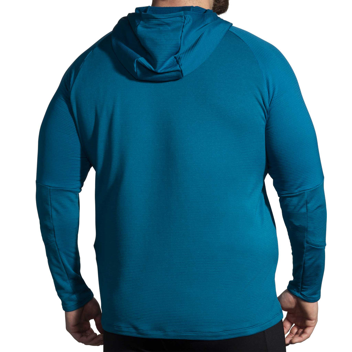 Brooks Notch Thermal Hoodie 2.0 chandail de course à pied homme heather dark ocean dos