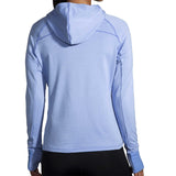 Brooks Notch Thermal Hoodie 2.0 chandail de course à pied femme heather blue lavender dos