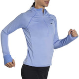 Brooks Notch Thermal Hoodie 2.0 chandail de course à pied femme heather blue lavender lateral