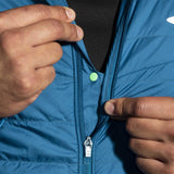 Brooks Shield Hybrid Jacket 2.0 manteau de course à pied ocean profond homme zip