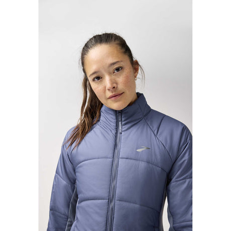 Brooks Shield Hybrid Jacket 3.0 manteau de course femme action - Nightshadow