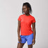 Brooks Sprint Free 3.0 T-shirt de course à manches courtes femme face - Neo Cayenne