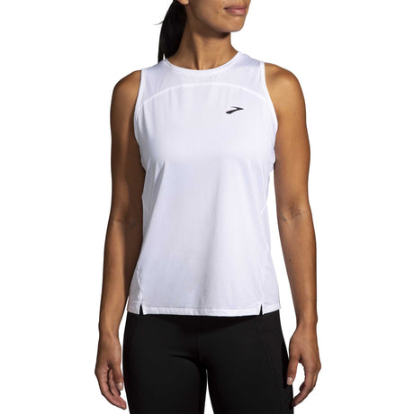 Brooks Sprint Free Tank 2.0 camisole de course femme face - blanc