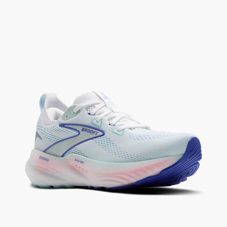 Brooks Glycerin 22 souliers de course femme pointe - White / Limpet Shell / Amparo Blue