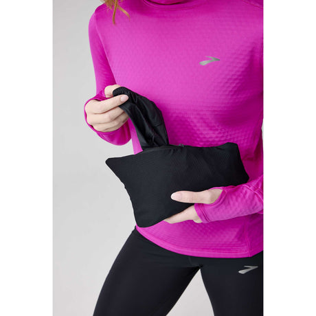 Brooks Canopy Packable Jacket coupe-vent de course à pied pour femme - Noir