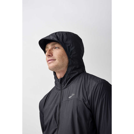 Brooks Canopy Packable Jacket coupe-vent de course à pied pour homme - Noir