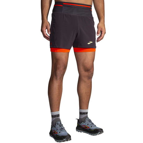 Brooks Brooks High Point short de course à pied 5 po 2-en-1 2.0 pour homme