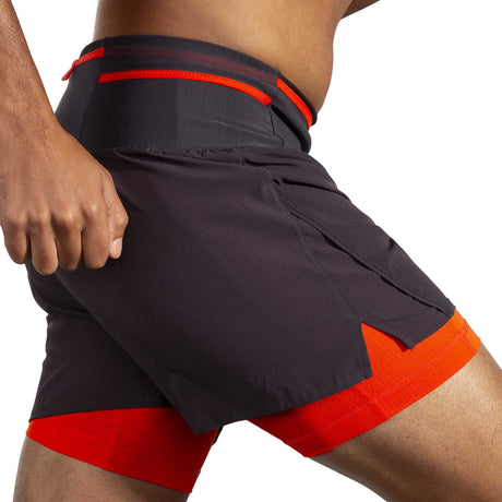 Brooks High Point short de course à pied 5 po 2-en-1 2.0 pour homme