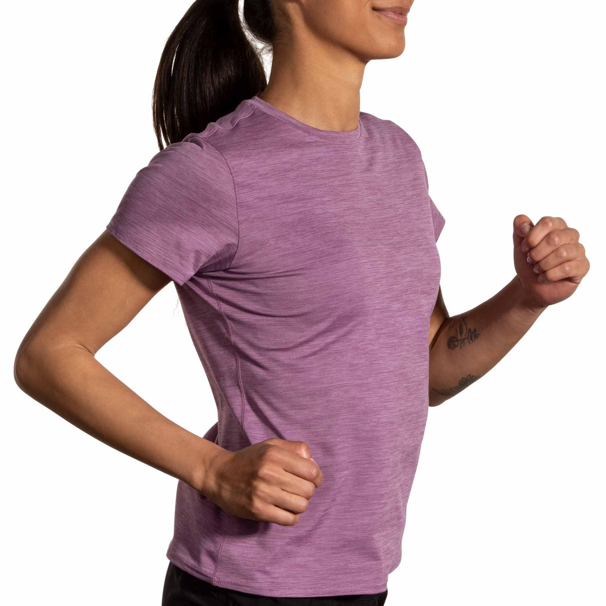 Brooks Brooks Luxe T-shirt de course à pied à manches courtes pour femme
