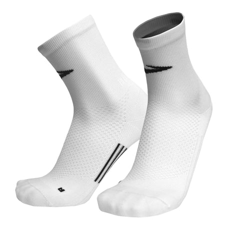 Brooks Elite chaussettes de course à pied unisexes - Blanc / Noir