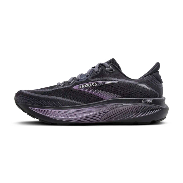 Brooks Ghost 18 chaussures de course femme - Ebony / Folkstone / Metallic