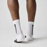 Brooks Ghost Crew chaussettes de course à pied unisexes - White / Brooks