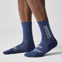 Brooks Ghost Crew chaussettes de course à pied unisexes - Steel Blue / Brooks
