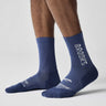 Brooks Ghost Crew chaussettes de course à pied unisexes - Steel Blue / Brooks