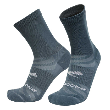 Brooks Ghost Crew 2-pack chaussettes de course à pied unisexes - Storm & Smoke