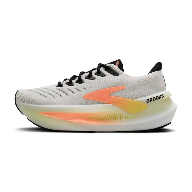 Brooks Glycerin Max 2 chaussures de course à pied femme - White / Cyber Yellow / Nightlife
