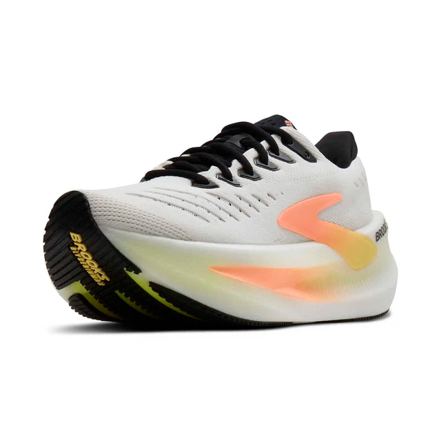 Brooks Glycerin Max 2 chaussures de course à pied femme - White / Cyber Yellow / Nightlife