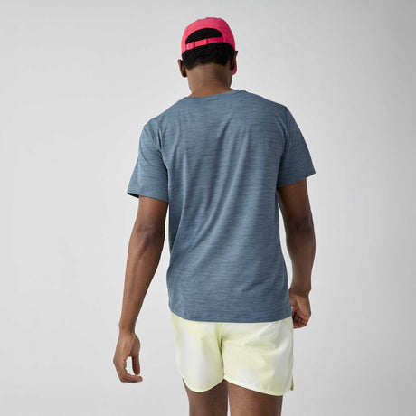 Brooks Luxe Short Sleeve T-shirt de course à manches courtes homme - Heather Slate Grey