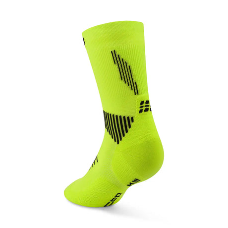 CEP Chaussettes Core Run Mid Cut pour homme - Lime / Noir