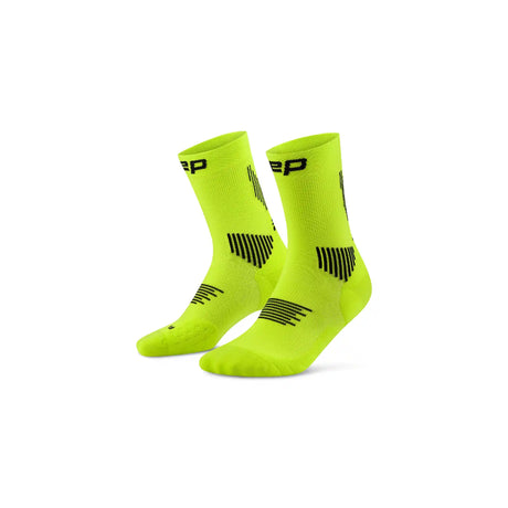 CEP Chaussettes Core Run Mid Cut pour homme - Lime / Noir