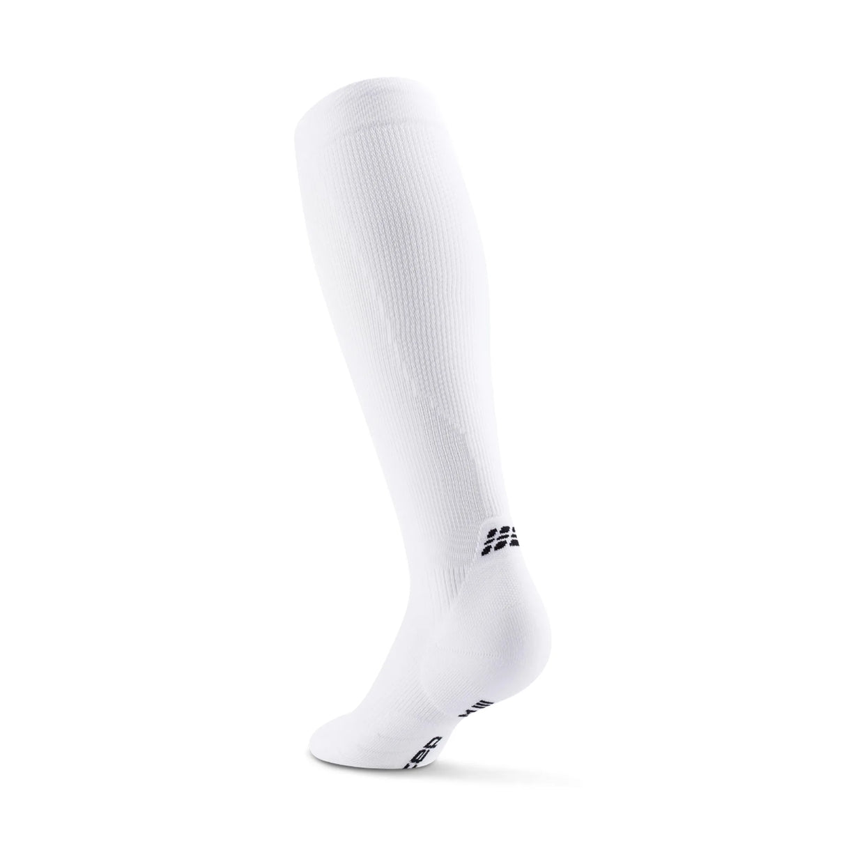 CEP Core Run Tall Mid Cushion Compression Sock - White