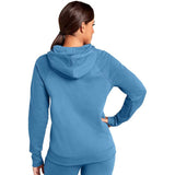 Champion Powerblend Hoodie chandail molletonné à capuche pour femme dos - Team Lite Blue