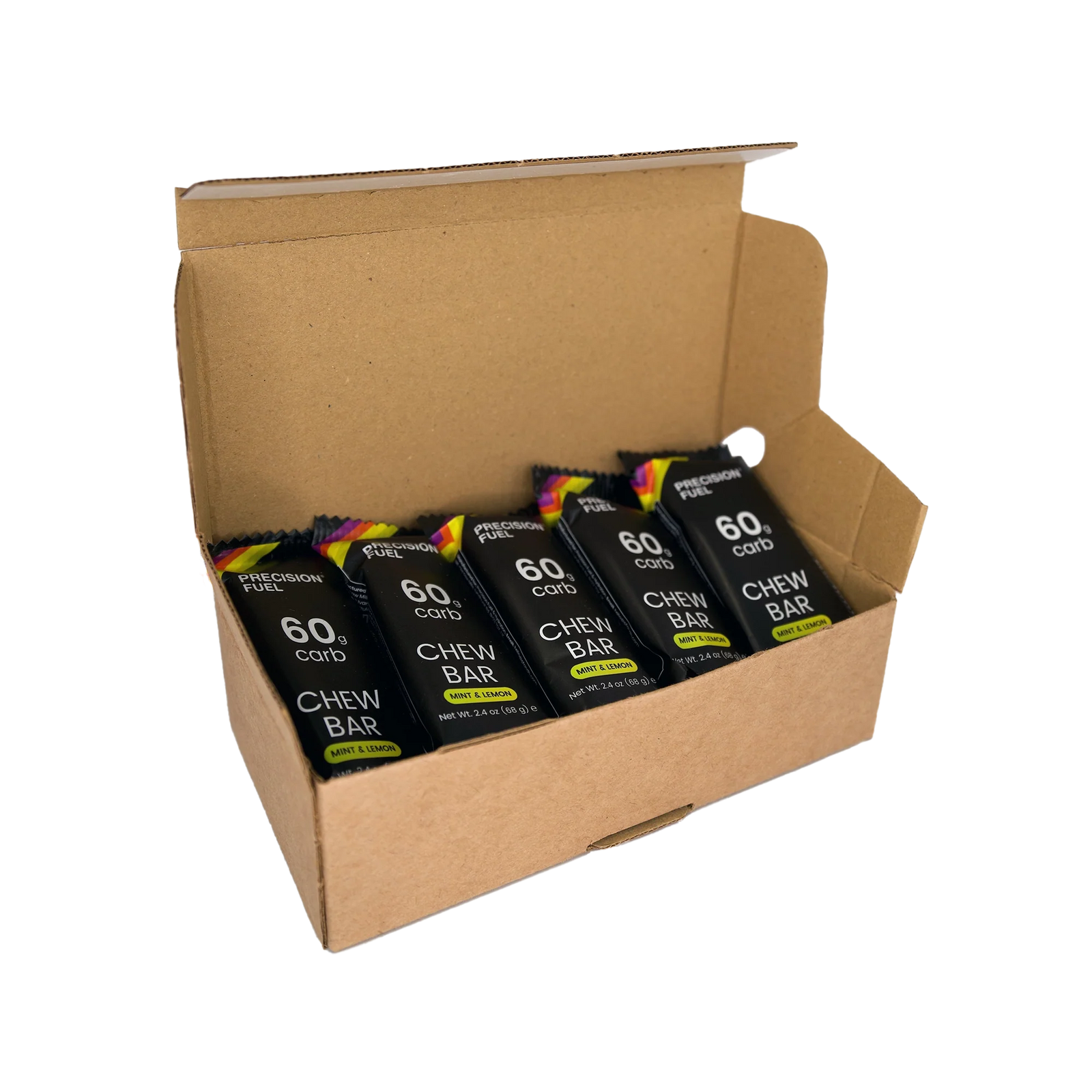 Precision Fuel & Hydration PF 60 Chew Bar barre énergétique à mâcher Menthe et citron - Boîte de 10