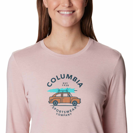 Columbia Hidden Haven™ t-shirt manches longues pour femme - Dusty Pink / Buggy