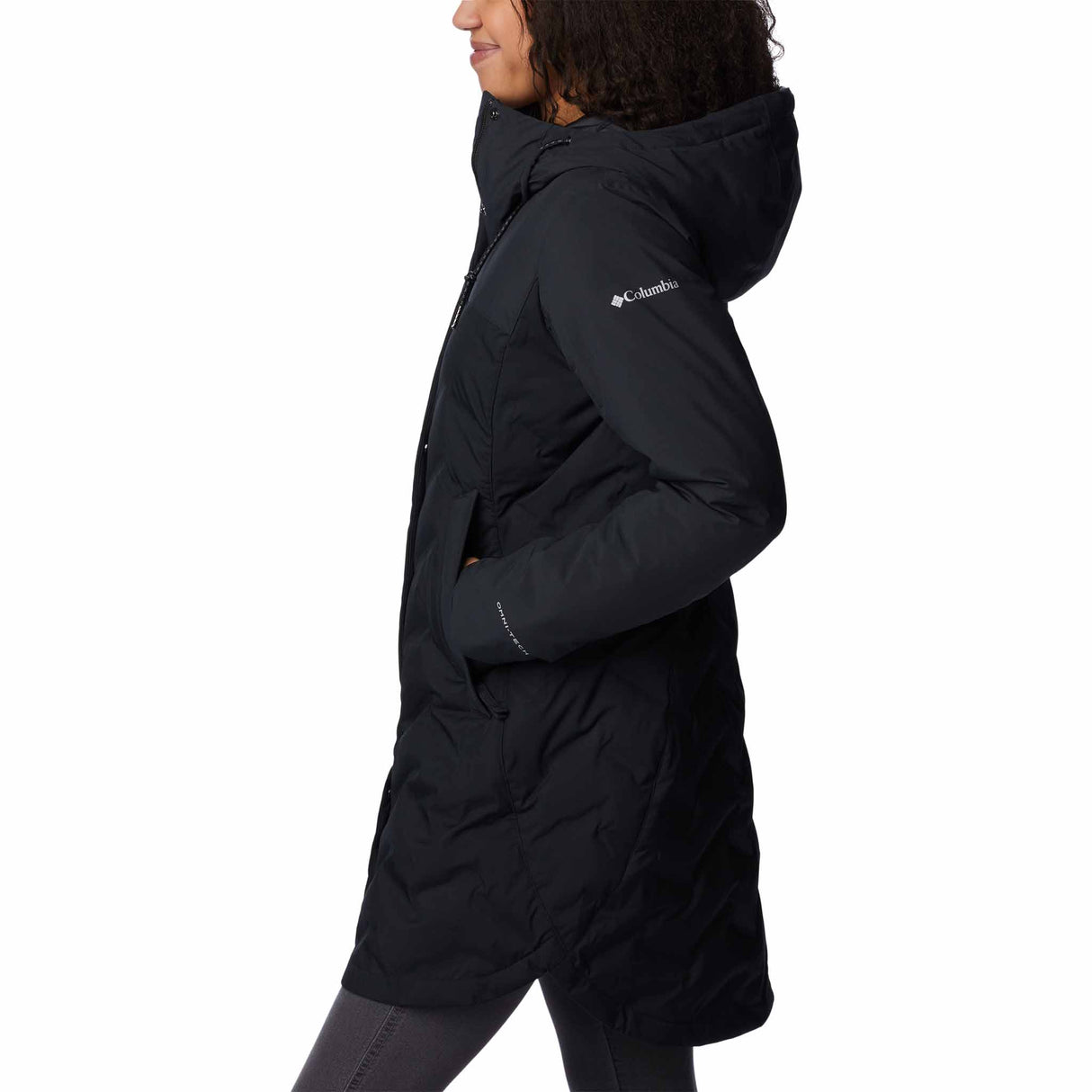 Columbia Mountain Croo II Mid Down Jacket manteau d'hiver en duvet pour femme - Noir