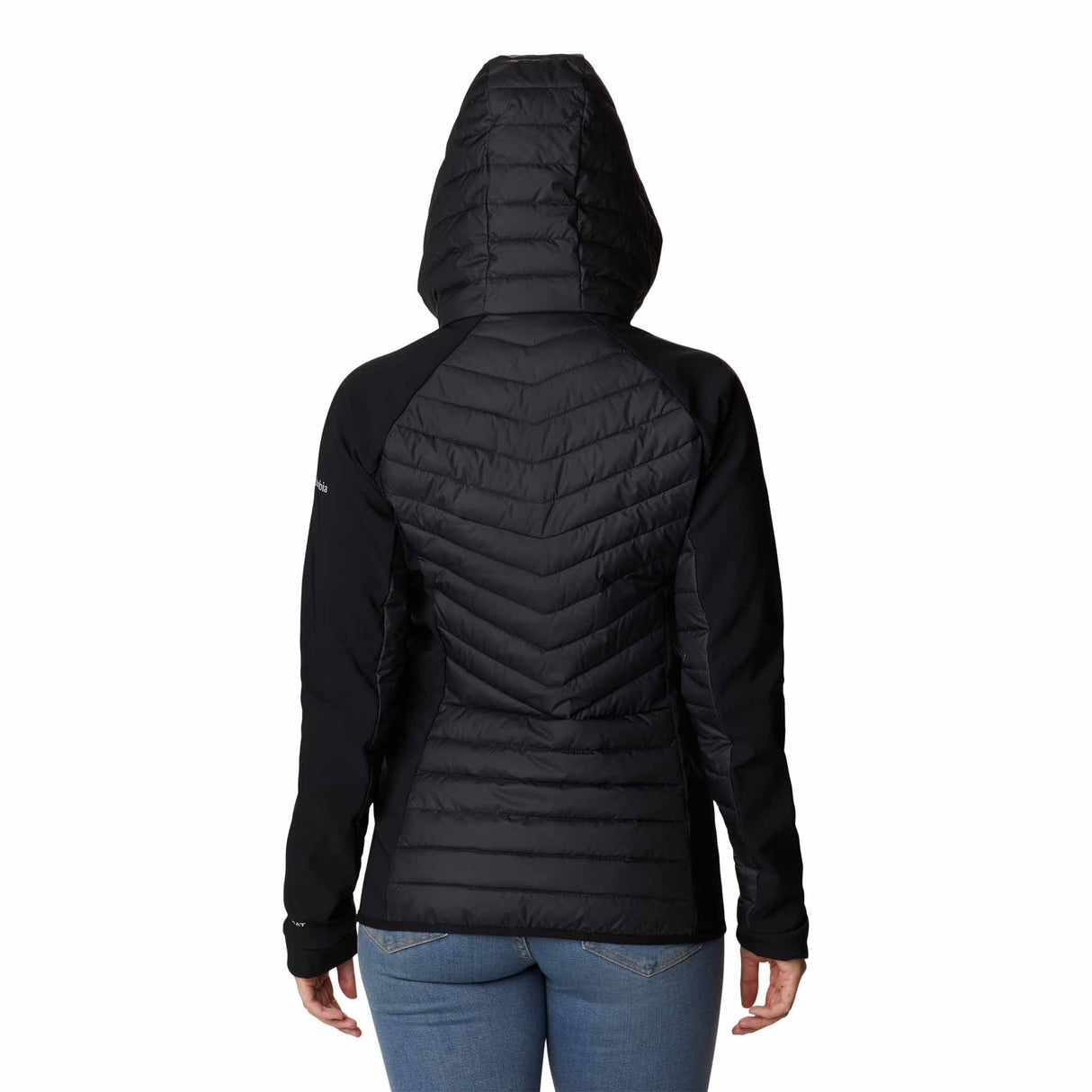 Columbia Powder Lite™ Hybrid manteau d'hiver à capuchon pour femme - Black