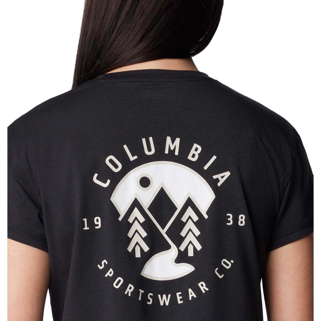 Columbia Sun Trek t-shirt femme logo -Black / Naturally Boundless