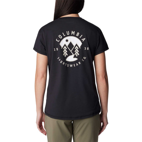 Columbia Sun Trek t-shirt femme dos -Black / Naturally Boundless